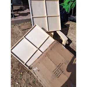 NIB- TWO 30"x 30" Extra Large wooden Shadow Box with 4 separate frames inside